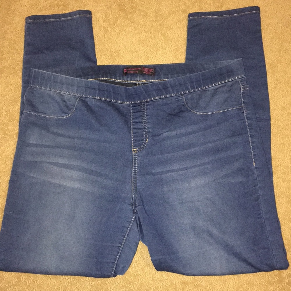 Medium blue jeggings